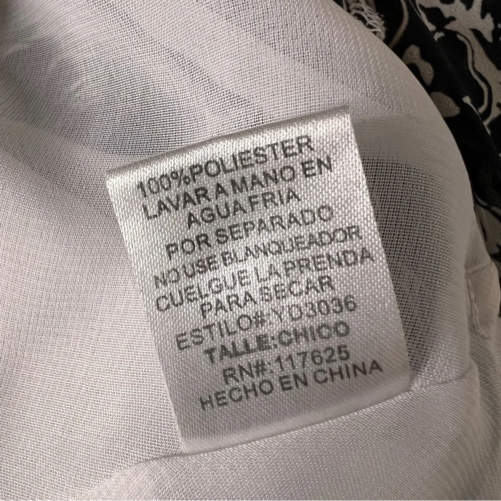 Women’s black and white floral dress size small - Picture 5 of 6